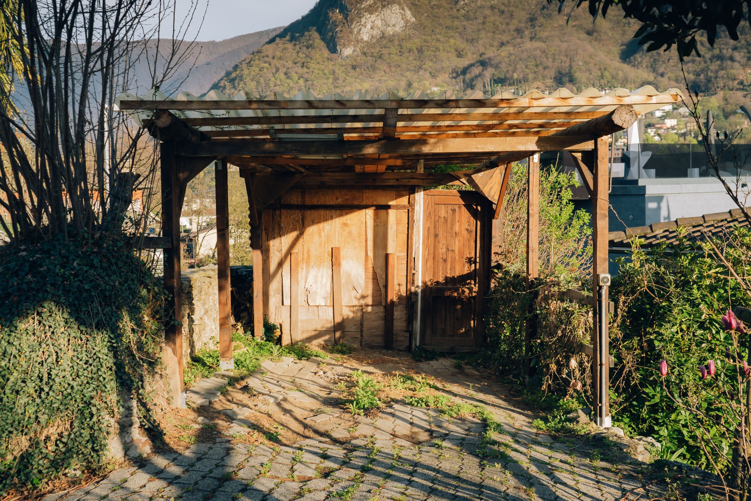 Abri jardin rustique en bois montagne